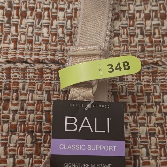 New Bali Classic Support Cool Comfort Style DF3820 34B New With Tags - Picture 3 of 6